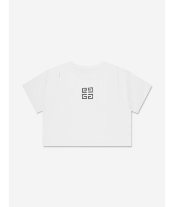 Givenchy Girls Logo Print T-Shirt in White 2023