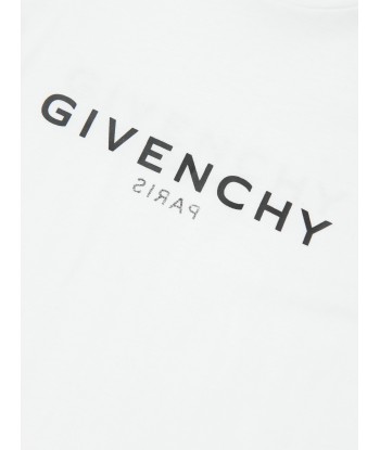 Givenchy Girls Logo T-Shirt in White des créatures d'habitude