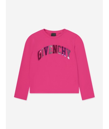 Givenchy Girls Long Sleeve Logo T-Shirt in Pink vous aussi creer 