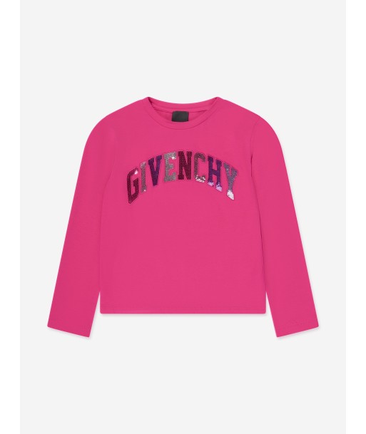 Givenchy Girls Long Sleeve Logo T-Shirt in Pink vous aussi creer 