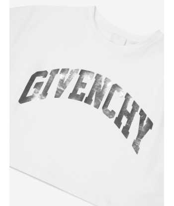 Givenchy Girls Logo Print T-Shirt in White 2023