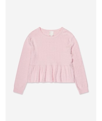 Givenchy Girls Knitted Logo Sweater in Pink france