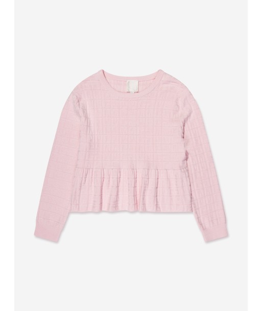 Givenchy Girls Knitted Logo Sweater in Pink france