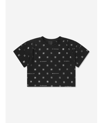 Givenchy Girls 4G Logo T-Shirt in Black 2024