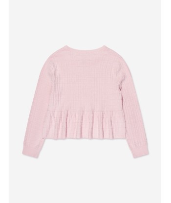 Givenchy Girls Knitted Logo Sweater in Pink france