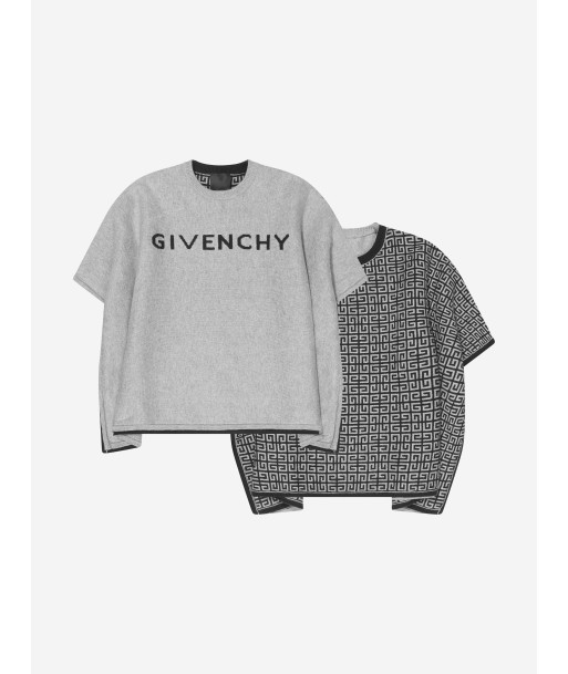 Givenchy Girls Knitted Reversible Cape in Black Comparez plus de prix