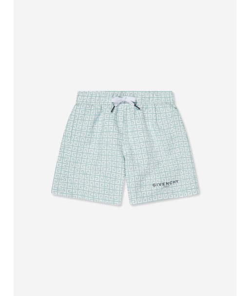 Givenchy Boys 4G Logo Swim Shorts in Blue en ligne