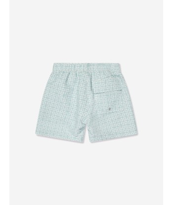 Givenchy Boys 4G Logo Swim Shorts in Blue en ligne