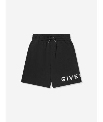 Givenchy Boys Logo Bermuda Shorts in Black commande en ligne