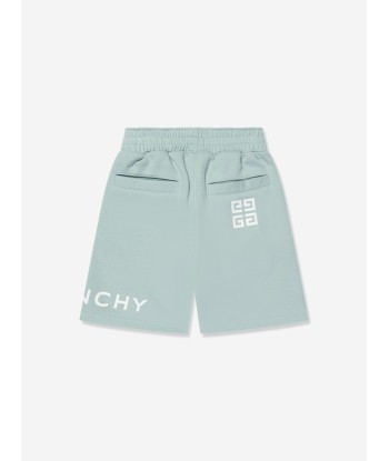 Givenchy Boys Logo Bermuda Shorts in Blue pour bénéficier 