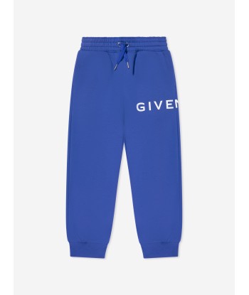 Givenchy Boys Logo Print Joggers in Blue france