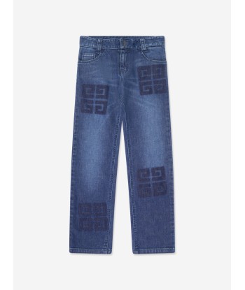 Givenchy Boys 4G Logo Slim Fit Jeans in Blue s'inspire de l'anatomie humaine