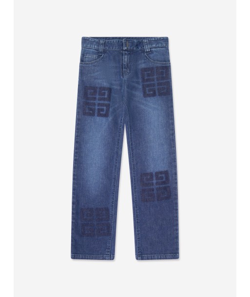 Givenchy Boys 4G Logo Slim Fit Jeans in Blue s'inspire de l'anatomie humaine