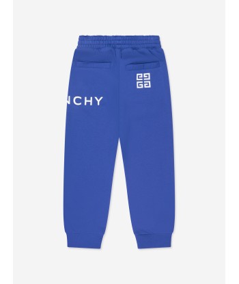 Givenchy Boys Logo Print Joggers in Blue france