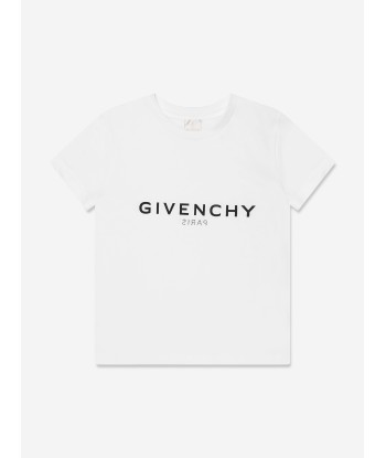 Givenchy Boys Logo T-Shirt in White Découvrez la collection