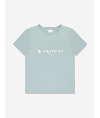 Givenchy Boys Logo T-Shirt in Blue 50% de réduction en Octobre 2024