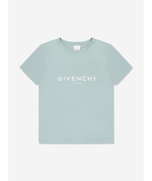 Givenchy Boys Logo T-Shirt in Blue 50% de réduction en Octobre 2024