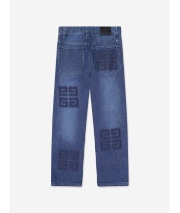 Givenchy Boys 4G Logo Slim Fit Jeans in Blue s'inspire de l'anatomie humaine