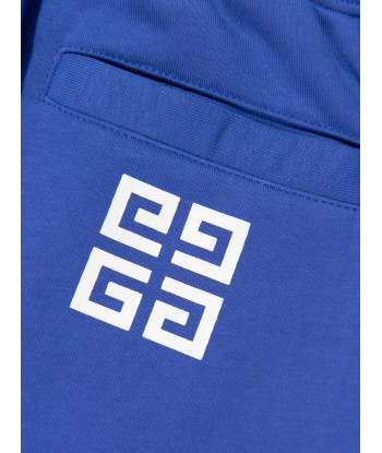 Givenchy Boys Logo Print Joggers in Blue france