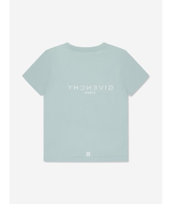 Givenchy Boys Logo T-Shirt in Blue 50% de réduction en Octobre 2024