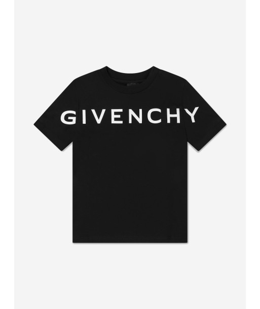 Givenchy Boys Logo Print T-Shirt in Black chez Cornerstreet bien 