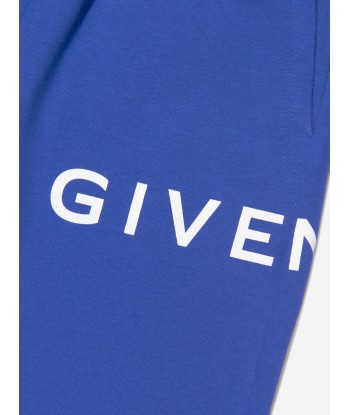 Givenchy Boys Logo Print Joggers in Blue france