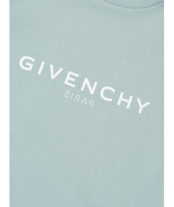 Givenchy Boys Logo T-Shirt in Blue 50% de réduction en Octobre 2024