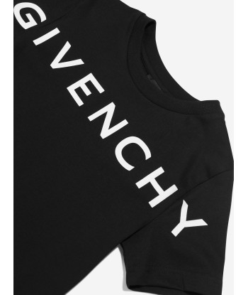 Givenchy Boys Logo Print T-Shirt in Black chez Cornerstreet bien 