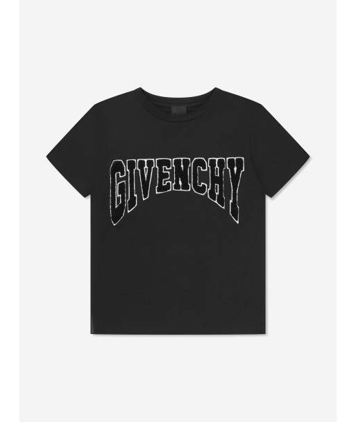 Givenchy Boys Logo T-Shirt in Black Fin de série