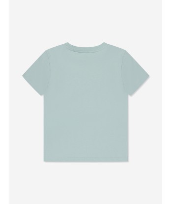 Givenchy Boys Logo T-Shirt in Blue destockage