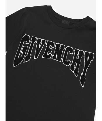 Givenchy Boys Logo T-Shirt in Black Fin de série