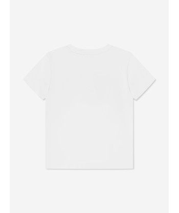 Givenchy Boys Logo T-Shirt in White pas cher chine