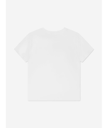 Givenchy Boys Logo T-Shirt in White une grave pollution 