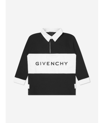 Givenchy Boys Logo Rugby Shirt in Black plus qu'un jeu 