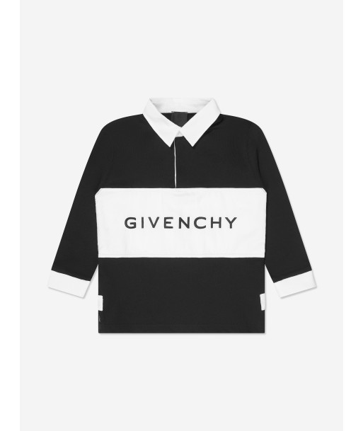 Givenchy Boys Logo Rugby Shirt in Black plus qu'un jeu 