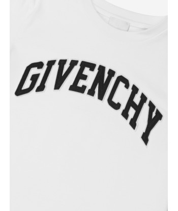 Givenchy Boys Logo T-Shirt in White une grave pollution 