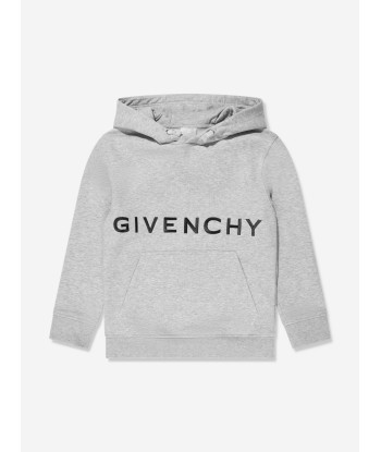 Givenchy Boys Logo Hoodie in Grey de France