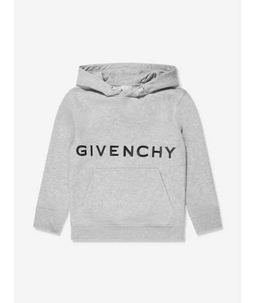 Givenchy Boys Logo Hoodie in Grey de France