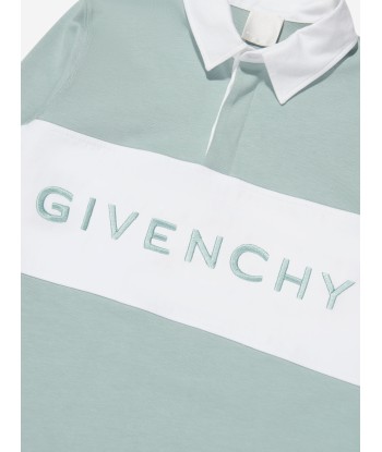 Givenchy Boys Logo Rugby Shirt in Blue pas cher 