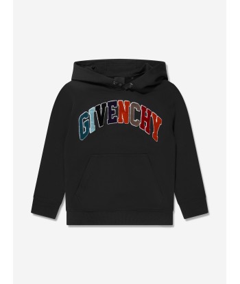 Givenchy Boys Logo Hoodie in Black de votre