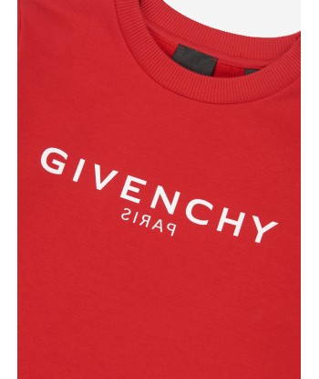 Givenchy Boys Logo Print Sweatshirt in Red basket pas cher