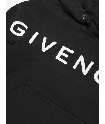 Givenchy Boys Logo Print Hoodie in Black offre 