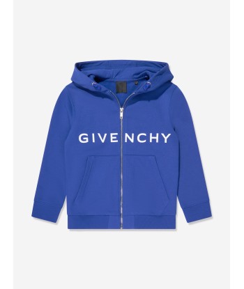 Givenchy Boys Logo Zip Up Top in Blue l'évolution des habitudes 