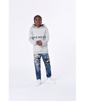 Givenchy Boys Logo Hoodie in Grey de France