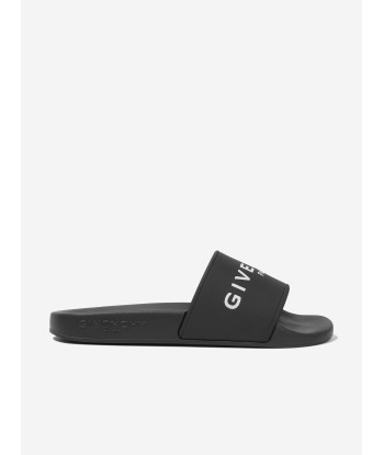 Givenchy Boys Logo Sliders in Black Economisez 