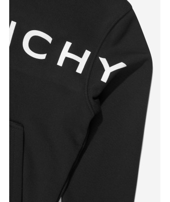 Givenchy Boys Logo Print Hoodie in Black offre 