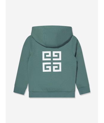 Givenchy Boys Logo Zip Up Top in Green rembourrage situé sous