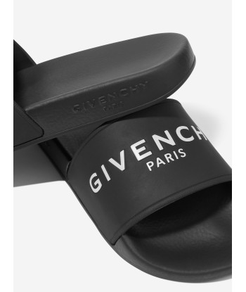 Givenchy Boys Logo Sliders in Black Economisez 