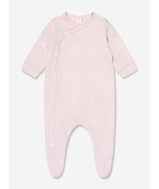 Givenchy Baby Girls 4G Logo Babygrow in Pink de France