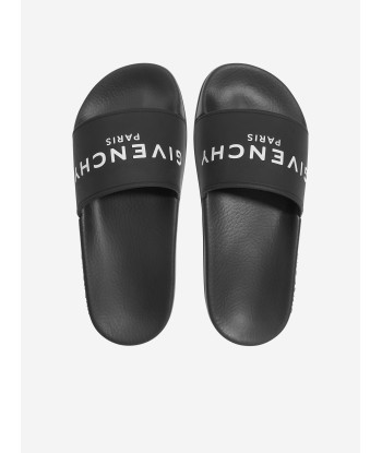 Givenchy Boys Logo Sliders in Black Economisez 